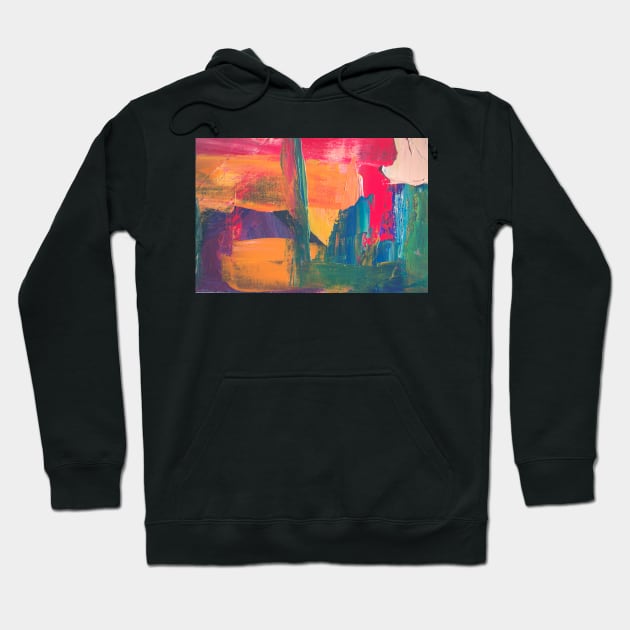 Abstract Oil Canvas Painting Hoodie by waltzart